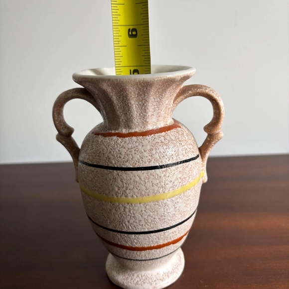 Vintage West German Ceramic 1960s Vase Scheurich 233-14 Mid Century Design 5.75" - Picture 9 of 9